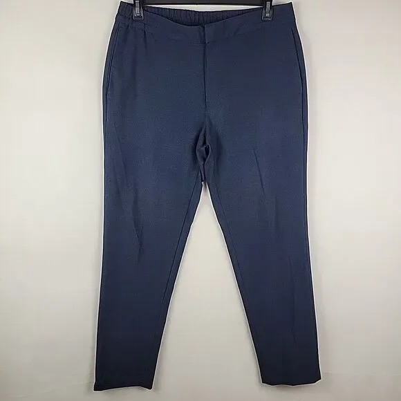 Banana Republic Mason Dress Pants Men 34x32 Athletic Tapered Fit Navy Stretch - Picture 1 of 8